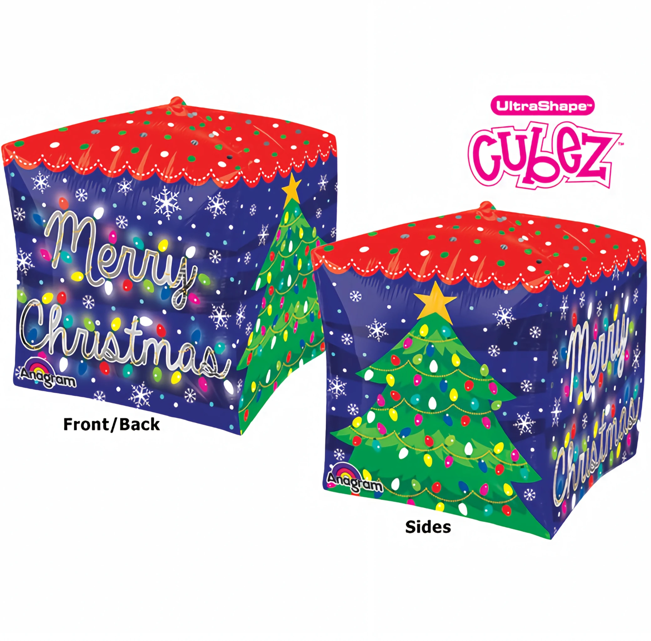 Cubez Merry Christmas balloon