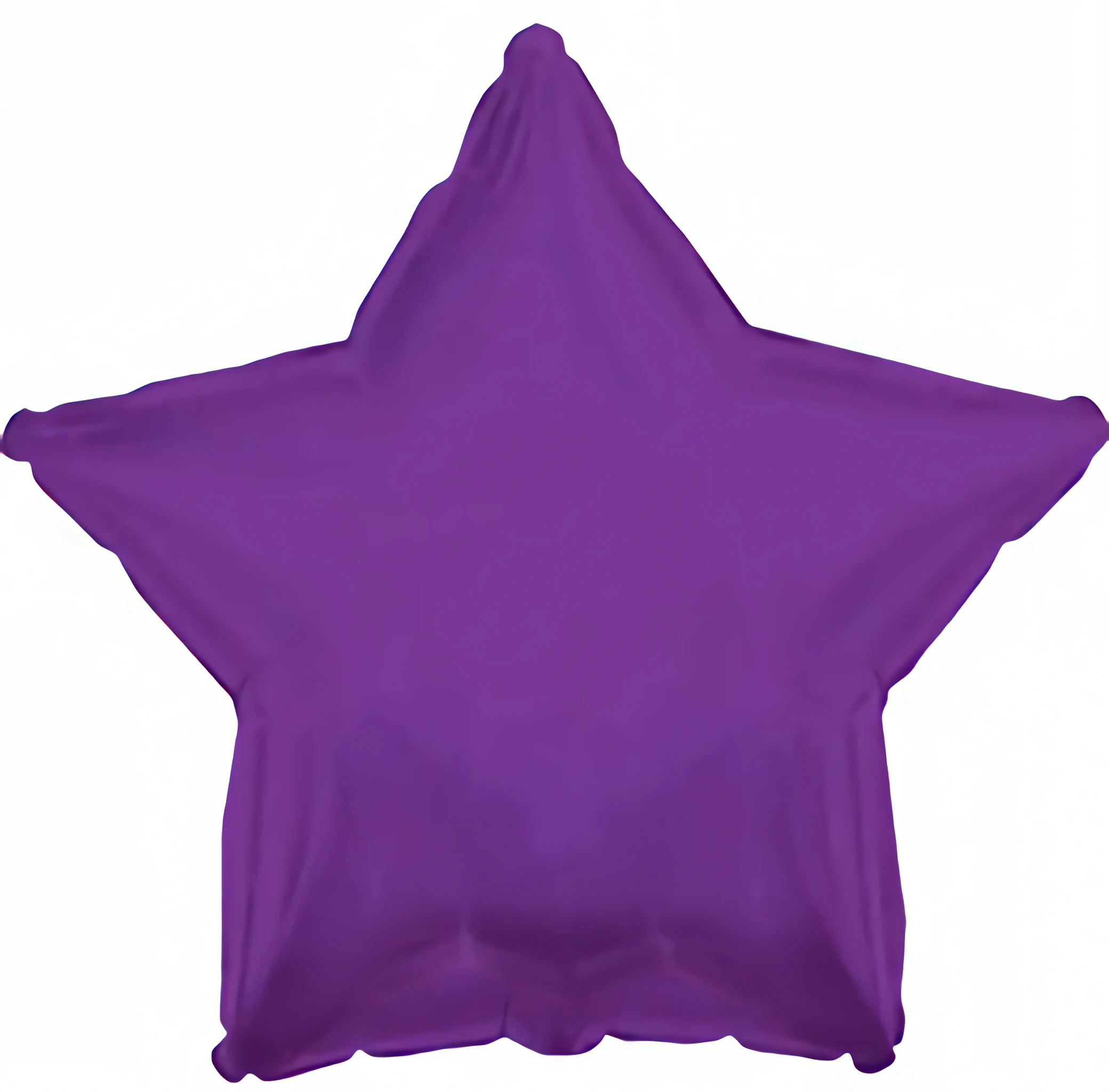 Purple star foil balloon