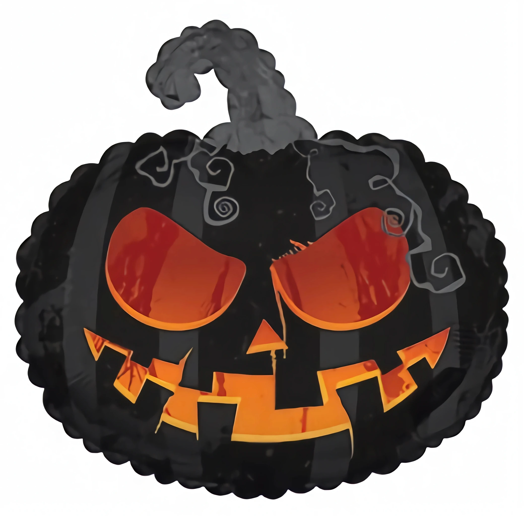 Scary Black pumpkin